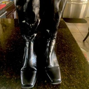 Black Knee High Boots